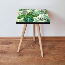 Hanah Home Mesa Auxiliar Shp197 Verde y Beige